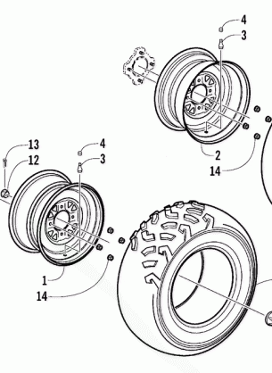 WHEEL AND TIRE ASSEMBLY