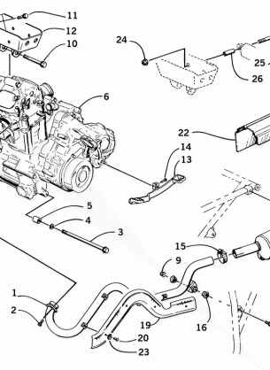 ENGINE AND EXHAUST