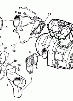 CASE / BELT COOLING ASSEMBLY