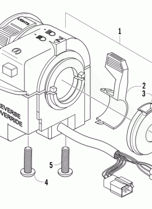 CONTROL SWITCH HOUSING ASSEMBLY