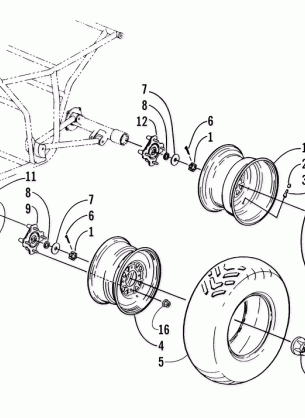 WHEEL AND TIRE ASSEMBLY