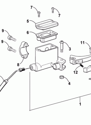 HYDRAULIC HAND BRAKE ASSEMBLY