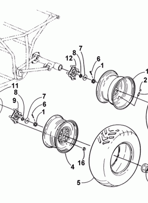 WHEEL AND TIRE ASSEMBLY