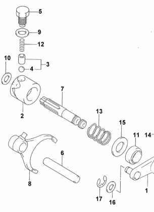 SECONDARY GEAR SHIFT ASSEMBLY