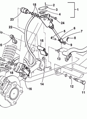 HYDRAULIC FOOT BRAKE ASSEMBLY