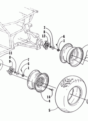 WHEEL AND TIRE ASSEMBLY