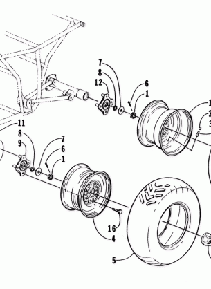 WHEEL AND TIRE ASSEMBLY