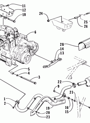 ENGINE AND EXHAUST