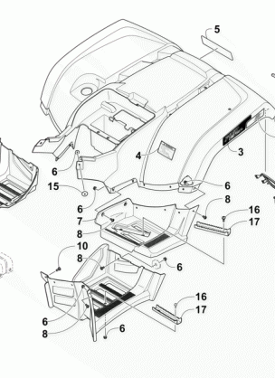 REAR BODY PANEL AND FOOTWELL ASSEMBLIES