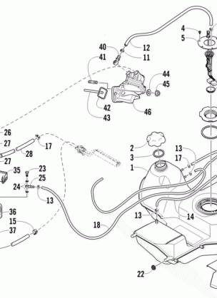 FUEL TANK AND FUEL FILTER ASSEMBLIES