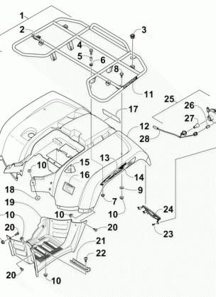 REAR RACK BODY PANEL AND FOOTWELL ASSEMBLIES