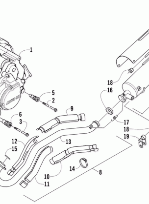 ENGINE AND EXHAUST