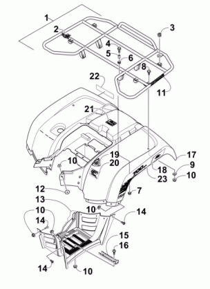 REAR RACK BODY PANEL AND FOOTWELL ASSEMBLIES