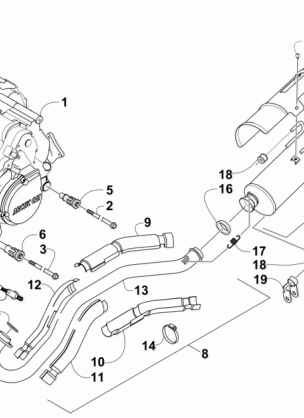 ENGINE AND EXHAUST