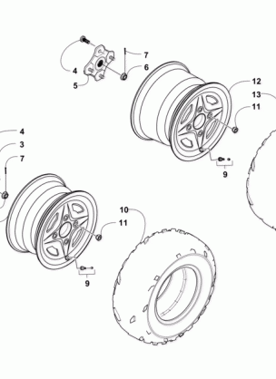 WHEEL AND TIRE ASSEMBLY