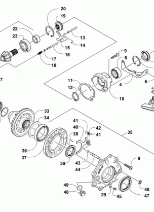 FRONT DRIVE GEARCASE ASSEMBLY