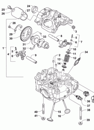 CYLINDER HEAD AND CAMSHAFT / VALVE ASSEMBLY