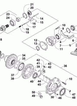 FRONT DRIVE GEARCASE ASSEMBLY