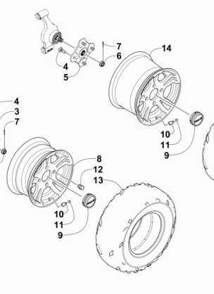 WHEEL AND TIRE ASSEMBLY