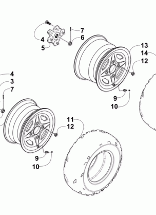 WHEEL AND TIRE ASSEMBLY