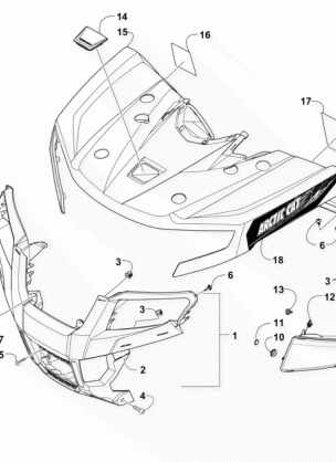 FRONT BODY PANEL AND HEADLIGHT ASSEMBLIES