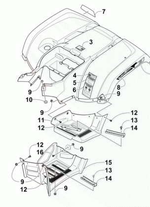 REAR BODY PANEL AND FOOTWELL ASSEMBLIES