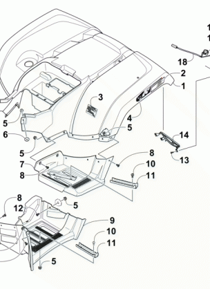 REAR BODY PANEL AND FOOTWELL ASSEMBLIES