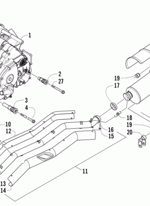 ENGINE AND EXHAUST