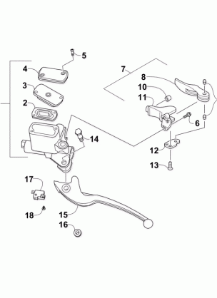 HYDRAULIC HAND BRAKE ASSEMBLY