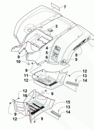 REAR BODY PANEL AND FOOTWELL ASSEMBLIES