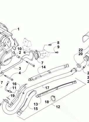 ENGINE AND EXHAUST