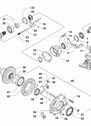 FRONT DRIVE GEARCASE ASSEMBLY