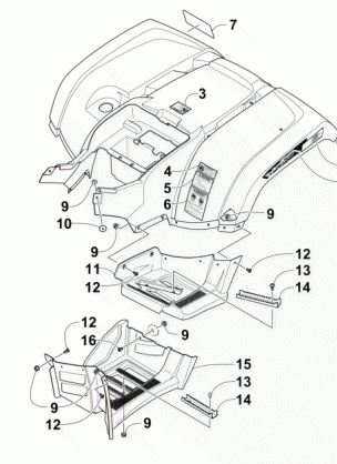 REAR BODY PANEL AND FOOTWELL ASSEMBLIES