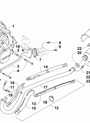 ENGINE AND EXHAUST