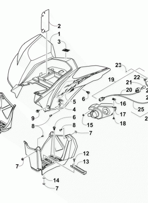 REAR BODY AND TAILLIGHT ASSEMBLY