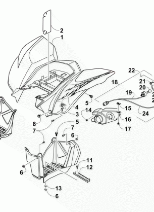 REAR BODY AND TAILLIGHT ASSEMBLY