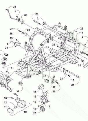 FRONT FRAME AND RELATED PARTS ASSEMBLY