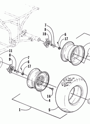 WHEEL AND TIRE ASSEMBLY