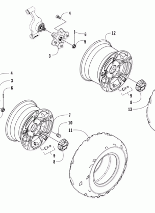 WHEEL AND TIRE ASSEMBLY