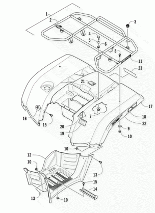 REAR RACK BODY PANEL AND FOOTWELL ASSEMBLIES