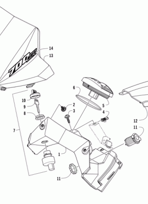 CONSOLE AND INSTRUMENT ASSEMBLY