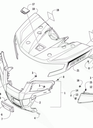 FRONT BODY PANEL AND HEADLIGHT ASSEMBLIES