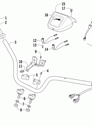 HANDLEBAR AND CONTROL ASSEMBLY