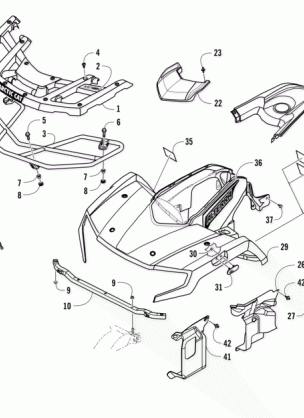 FRONT BODY RACK AND HEADLIGHT ASSEMBLY