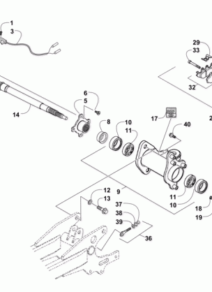 REAR AXLE AND BRAKE ASSEMBLY