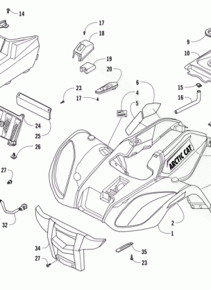 FRONT BODY PANEL AND HEADLIGHT ASSEMBLIES