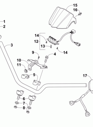 HANDLEBAR AND CONTROL ASSEMBLY