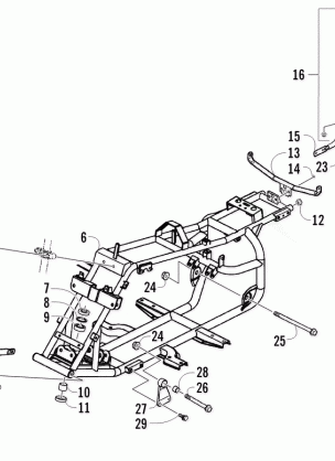 FRAME AND RELATED PARTS ASSEMBLY