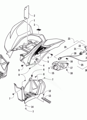 REAR BODY AND TAILLIGHT ASSEMBLY