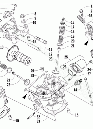 CYLINDER HEAD AND CAMSHAFT / VALVE ASSEMBLY